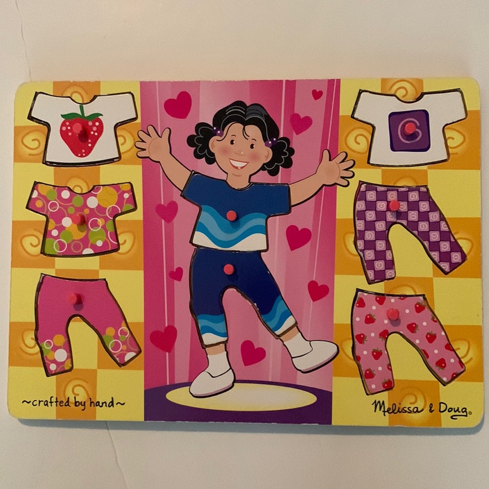 Melissa and Doug Peg puzzles girl dress up